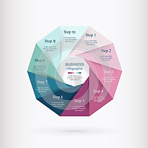 Vector infographic template