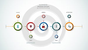 Vector infographic template. Business concept with options