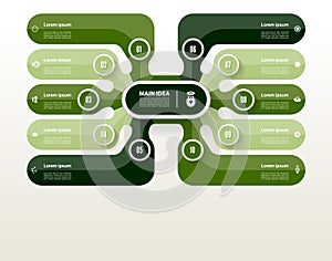 Vector infographic template for diagram, graph, presentation and chart.