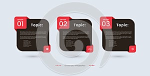 Vector infographic three options,  infographic 3 levels