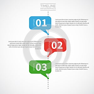 Vector Infographic timeline report template