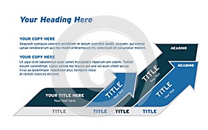 Vector Infographic Upward Arrows