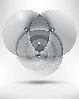 Vector infographics concept background