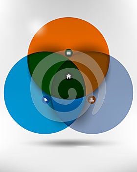 Vector infographics concept background