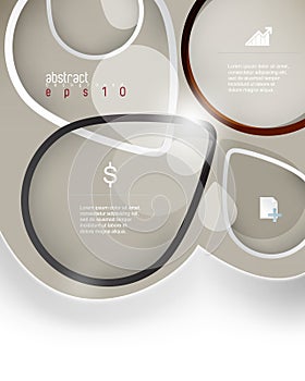 Vector infographics concept background