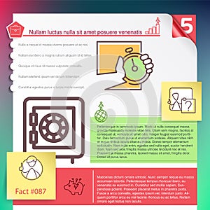 Vector infographics layout template