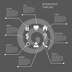 Vector infographics template