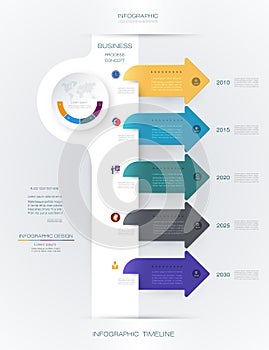 Vector infographics timeline design