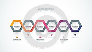 Vector infographics timeline design template