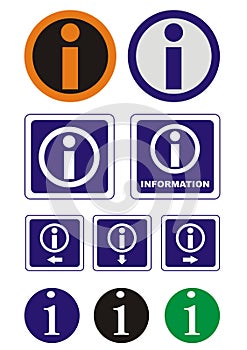 Vector information icons