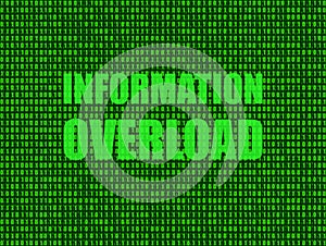 Vector: Information Overload Background, Technology Shining Illustration. photo