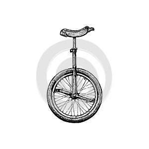 Illustration of unicycle photo