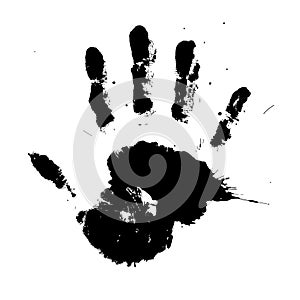 Vector ink handprint