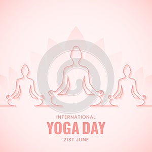 Vector International Yoga Day Event Celebration Design
