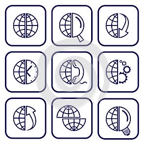 Vector internet icons