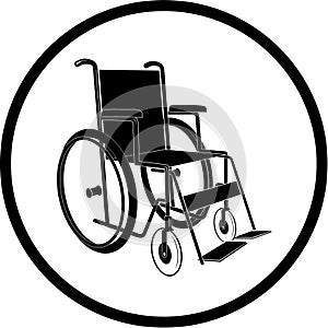 Vector invalid chair icon photo