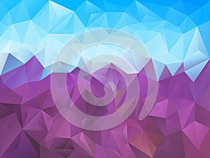 Vector irregular polygon background with a triangle pattern