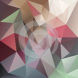 Vector irregular polygon background with a triangle pattern in pastel multi color