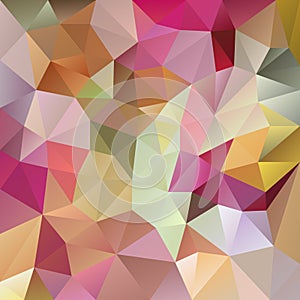 Vector irregular polygon background with a triangular pattern in pastel full spectrum colors