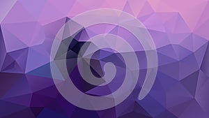 Vector irregular polygonal background triangle low poly pattern - ultra violet and lavender purple color