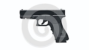 Vector Isolated Illustration of a Gun