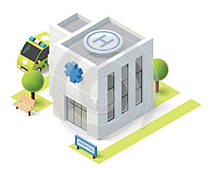 Vector isometric hospital