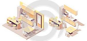 Vector Isometric kitchen