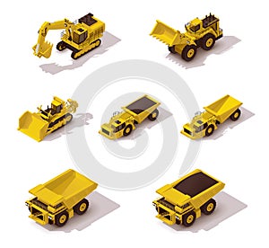 Vector isometric mining machinery set