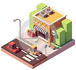 Vector isometric post office