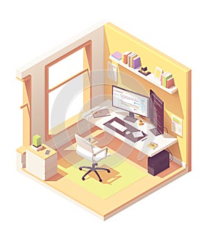 Vector isometric programmer workplace