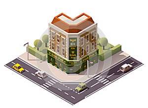 Vector isometric pub