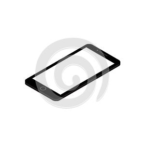 Vector isometric smartphone. Phone mockup vector.