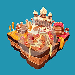 Vector isometric sweet island