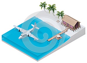 Vector isometric tropical resort