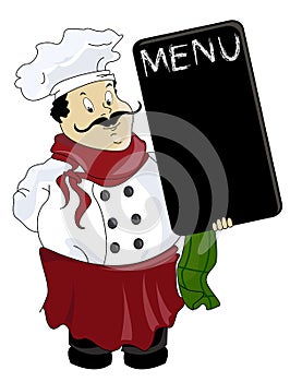 Vector Italian chef