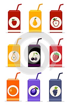 vector juice, fruit bottle