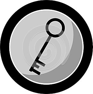 Vector of a key icon