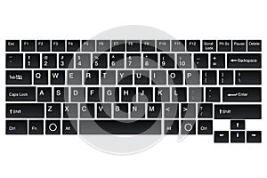 Vector keyboard mock for Your any uses.