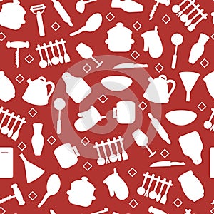 Vector kitchen tools set. Kitchenware collection.