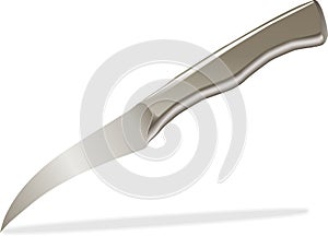 Vector kitchen tourne knife.