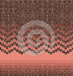 Vector knit seamless pattern