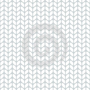 Vector knitted seamless pattern. Grey knit texture. Knitted wool fabric texture for background, wrapping paper, textile