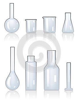 vector laboratory glassware