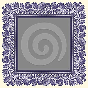 Vector Lace Big Square Frame.