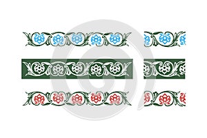 Vector lacy vintage design elements