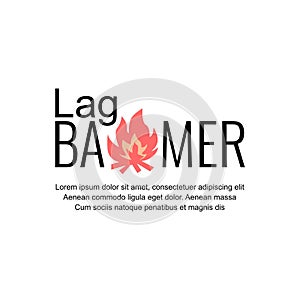 vector lag baomer background template