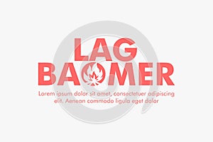 vector lag baomer banner template