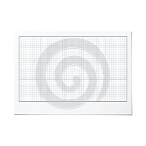 Vector landscape orientation engineering graph paper