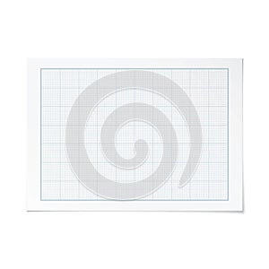 Vector landscape orientation engineering graph paper