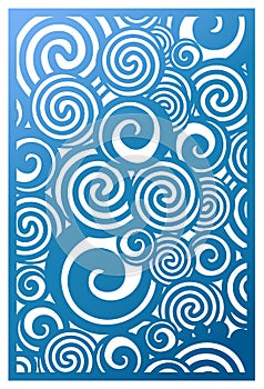 Vector Laser cut panel. Abstract Pattern template for decorative